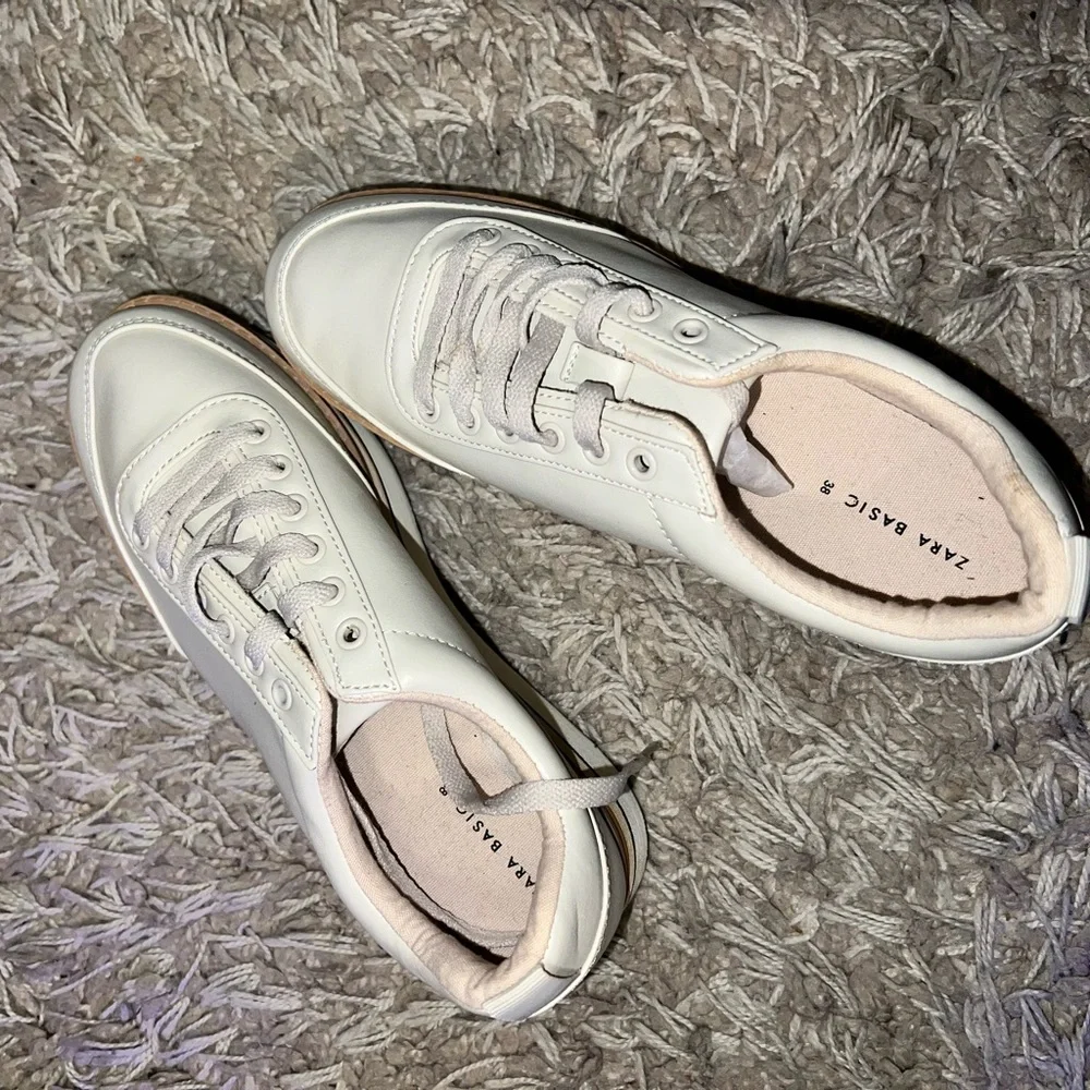 Zara platform leather platform sneakers - Picture 3 of 3